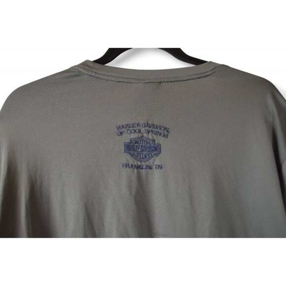 Harley-Davidson Cool Springs Franklin TN Gray Long Sleeve Shirt Men’s Size XL - Picture 3 of 4